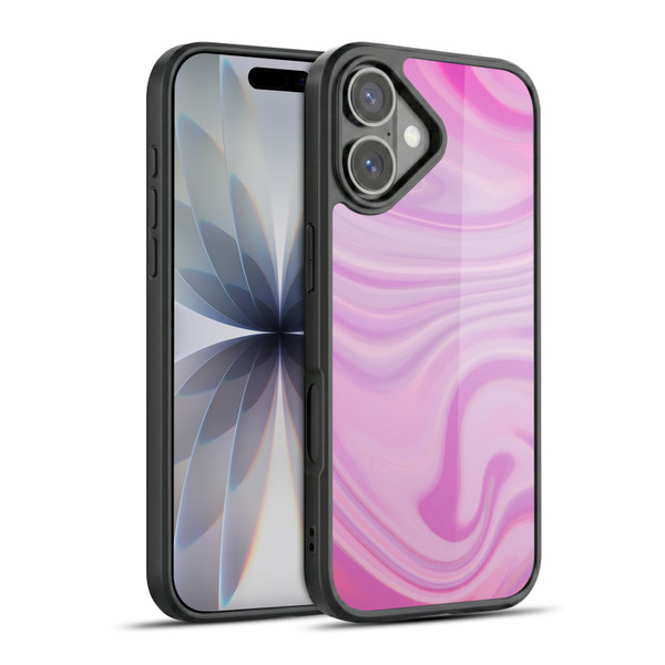 Suzan Lind Marble Swirls Pink Gel Armour Case For Apple iPhone 17