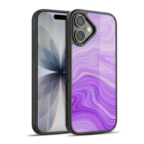 Suzan Lind Marble Swirls Purple Gel Armour Case For Apple iPhone 17
