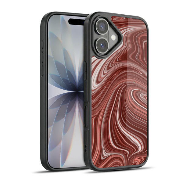 Suzan Lind Marble Swirls Red Gel Armour Case For Apple iPhone 17