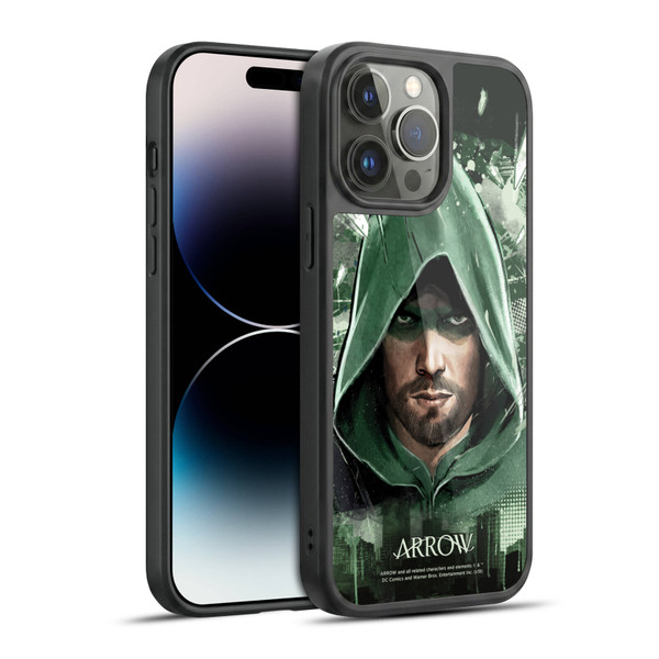 Arrow TV Series Graphics Oversized Gel Armour Case For Apple iPhone 14 Pro Max