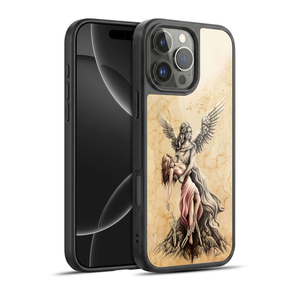 Sarah Richter Gothic Stone Angel Gel Armour Case For Apple iPhone 16 Pro Max