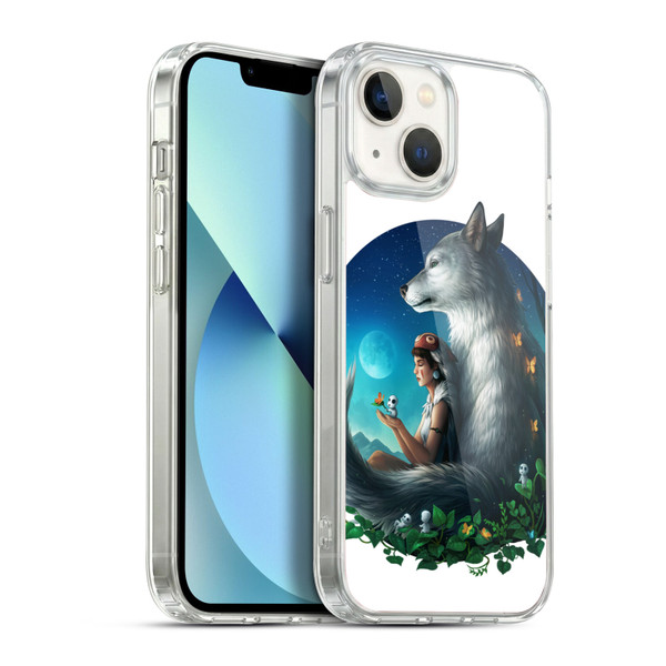 Jonas "JoJoesArt" Jödicke Wildlife 2 Wolf Princess Soft Gel Case for Apple iPhone 13