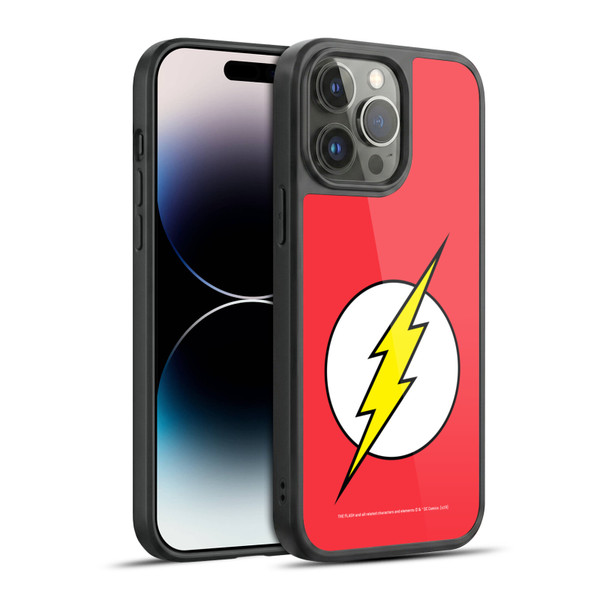 The Flash DC Comics Logo Plain Gel Armour Case For Apple iPhone 14 Pro Max