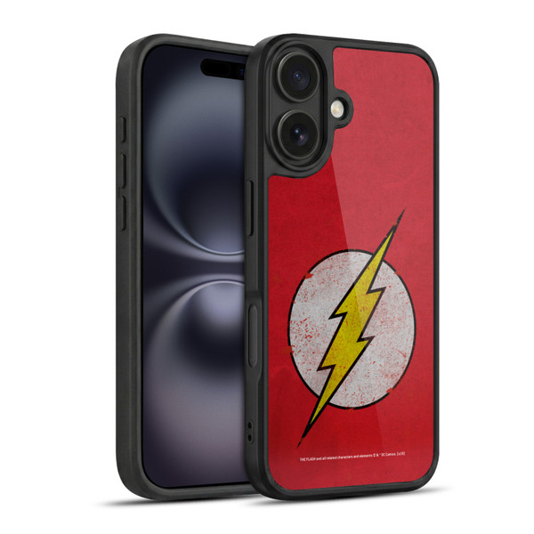 The Flash DC Comics Logo Distressed Look Gel Armour Case For Apple iPhone 16