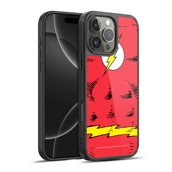 The Flash DC Comics Logo Costume Gel Armour Case For Apple iPhone 16 Pro Max