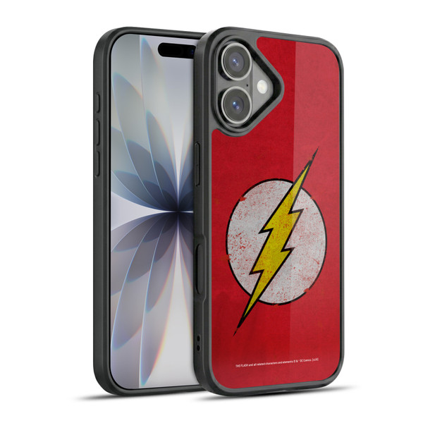 The Flash DC Comics Logo Distressed Look Gel Armour Case For Apple iPhone 17