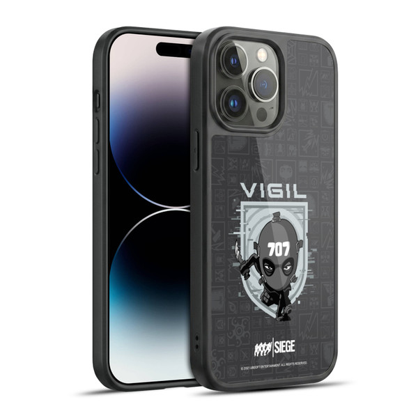 Tom Clancy's Rainbow Six Siege Chibi Operators Vigil Gel Armour Case For Apple iPhone 14 Pro Max