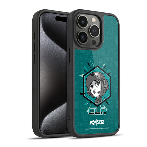 Tom Clancy's Rainbow Six Siege Chibi Operators Ela Gel Armour Case For Apple iPhone 15 Pro