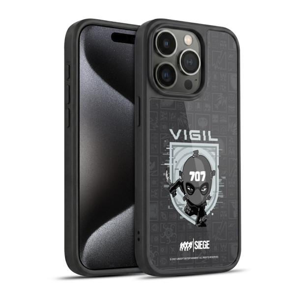 Tom Clancy's Rainbow Six Siege Chibi Operators Vigil Gel Armour Case For Apple iPhone 15 Pro