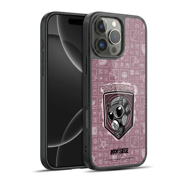 Tom Clancy's Rainbow Six Siege Chibi Operators Thatcher Gel Armour Case For Apple iPhone 16 Pro Max