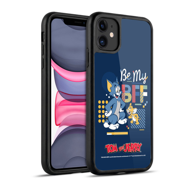 Tom and Jerry Color Blocks Be My Bff Gel Armour Case For Apple iPhone 11