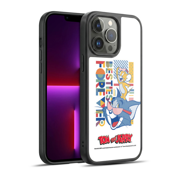 Tom and Jerry Color Blocks Besties Forever Gel Armour Case For Apple iPhone 13 Pro Max