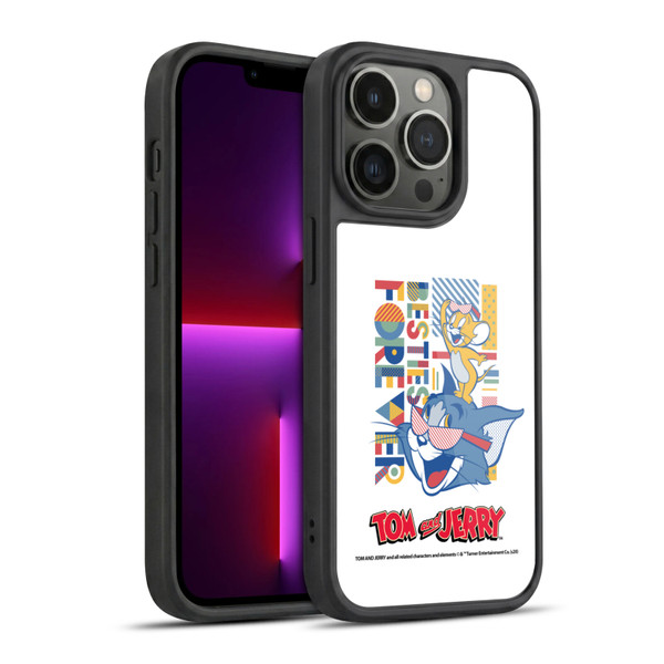 Tom and Jerry Color Blocks Besties Forever Gel Armour Case For Apple iPhone 13 Pro