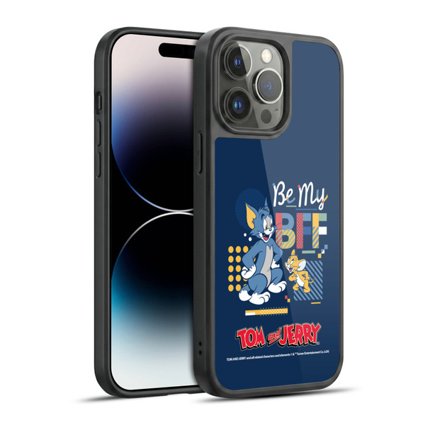Tom and Jerry Color Blocks Be My Bff Gel Armour Case For Apple iPhone 14 Pro Max