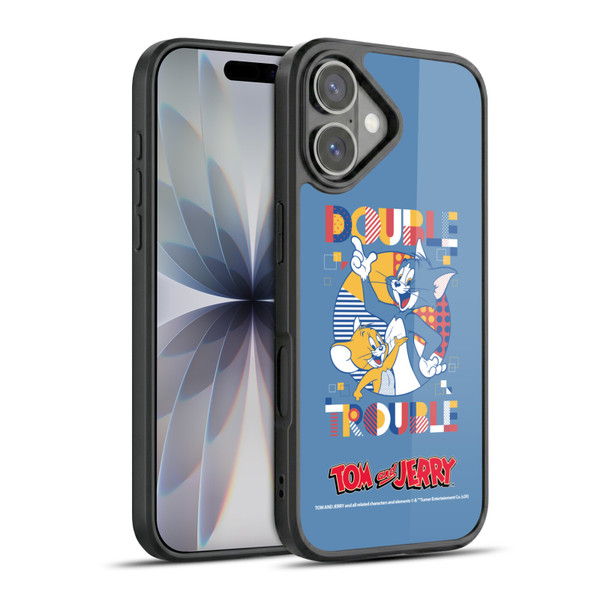 Tom and Jerry Color Blocks Double Trouble Gel Armour Case For Apple iPhone 17
