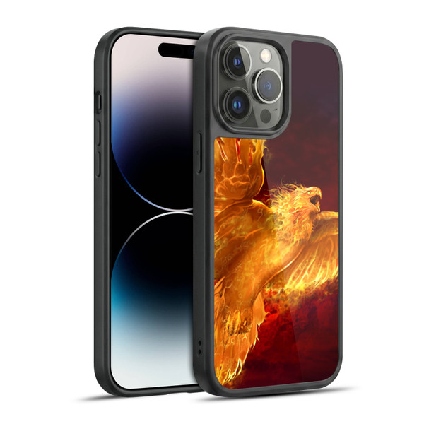 Tom Wood Fire Creatures Phoenix Gel Armour Case For Apple iPhone 14 Pro Max