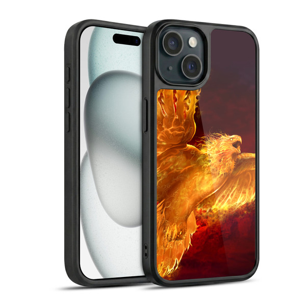 Tom Wood Fire Creatures Phoenix Gel Armour Case For Apple iPhone 15