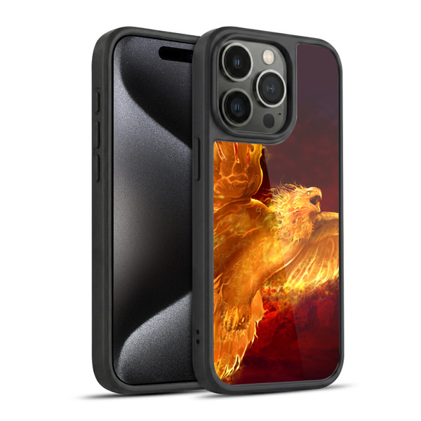 Tom Wood Fire Creatures Phoenix Gel Armour Case For Apple iPhone 15 Pro