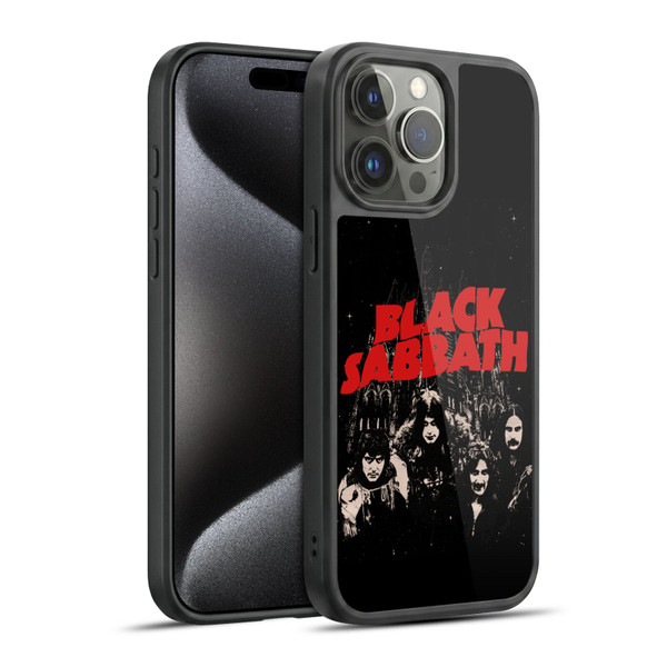 Black Sabbath Key Art Red Logo Gel Armour Case For Apple iPhone 15 Pro Max