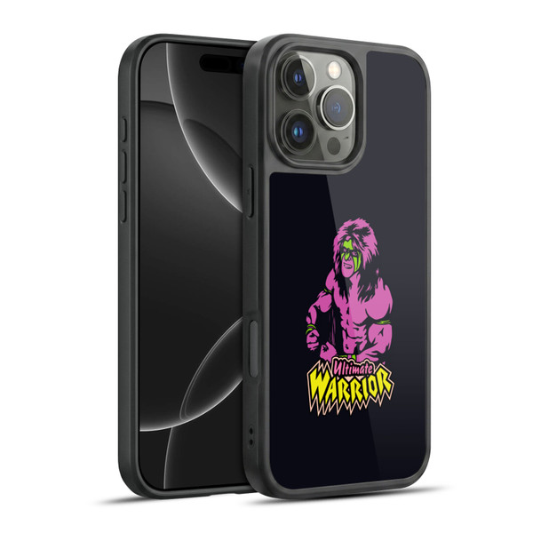 WWE Ultimate Warrior Half Body Illustrated Gel Armour Case For Apple iPhone 16 Pro Max