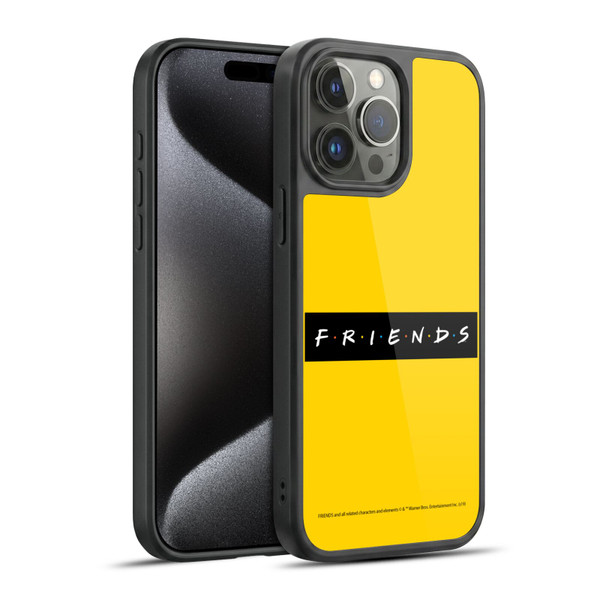 Friends TV Show Logos Pattern Gel Armour Case For Apple iPhone 15 Pro Max