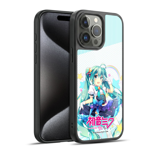 Hatsune Miku Graphics Stars And Rainbow Gel Armour Case For Apple iPhone 15 Pro Max