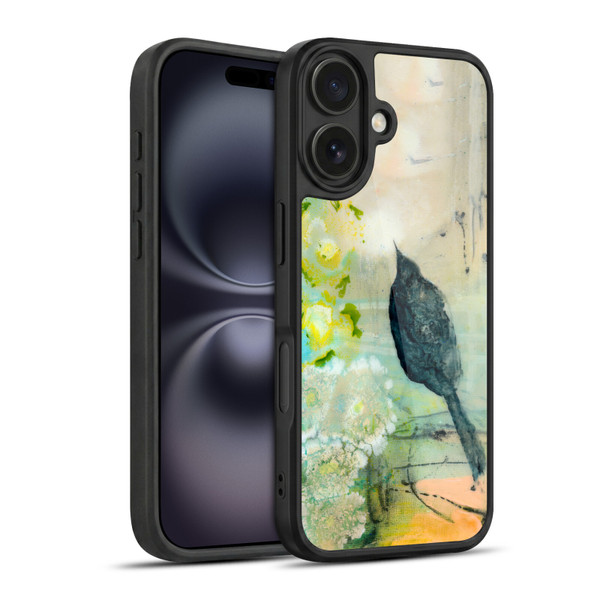 Wyanne Birds Black Feathered Bird Gel Armour Case For Apple iPhone 16