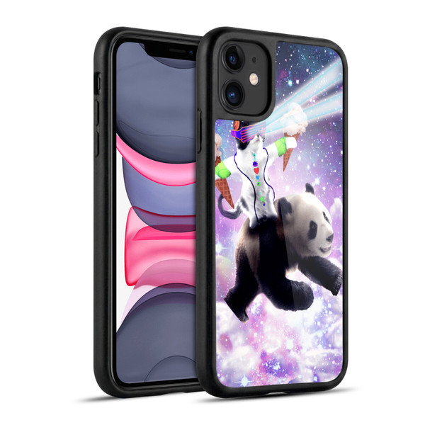 Random Galaxy Space Cat Purple Galaxy Panda Gel Armour Case For Apple iPhone 11