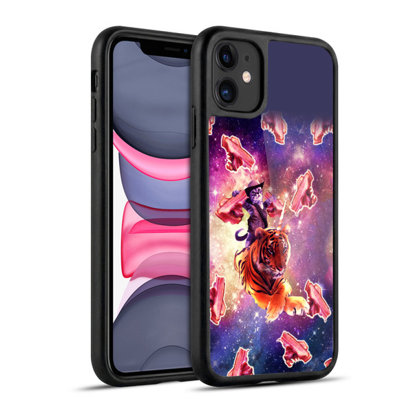 Random Galaxy Space Cat Tiger Unicorn With Bacons Gel Armour Case For Apple iPhone 11