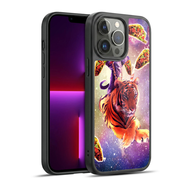 Random Galaxy Space Cat Tiger Unicorn & Tacos Gel Armour Case For Apple iPhone 13 Pro Max