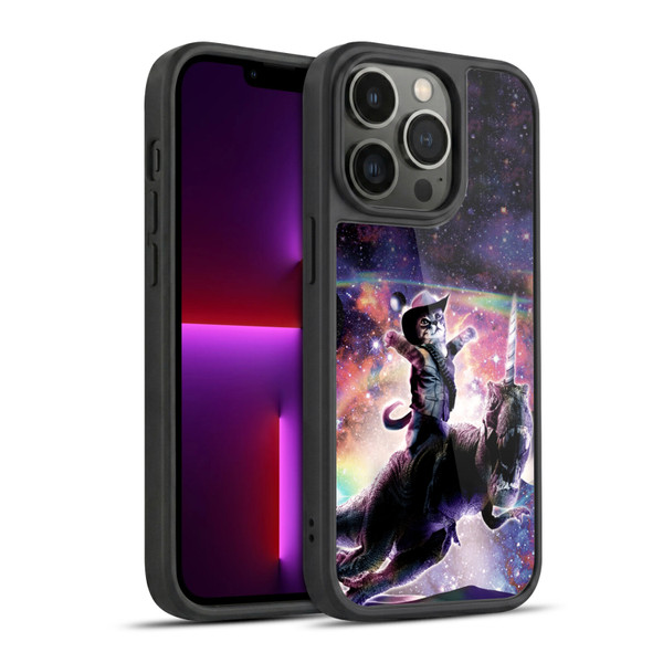 Random Galaxy Space Cat Dinosaur Unicorn Gel Armour Case For Apple iPhone 13 Pro