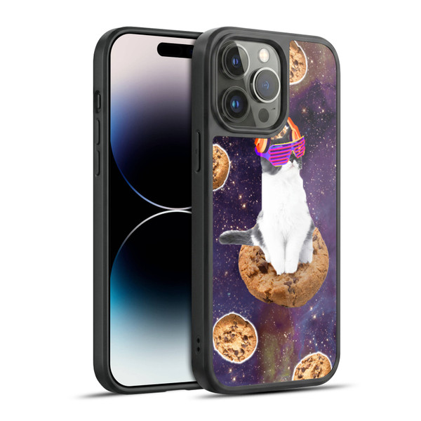 Random Galaxy Space Cat Dream Cookie Galaxy Gel Armour Case For Apple iPhone 14 Pro Max