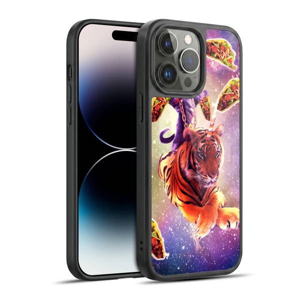 Random Galaxy Space Cat Tiger Unicorn & Tacos Gel Armour Case For Apple iPhone 14 Pro Max