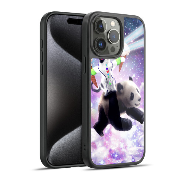 Random Galaxy Space Cat Purple Galaxy Panda Gel Armour Case For Apple iPhone 15 Pro Max