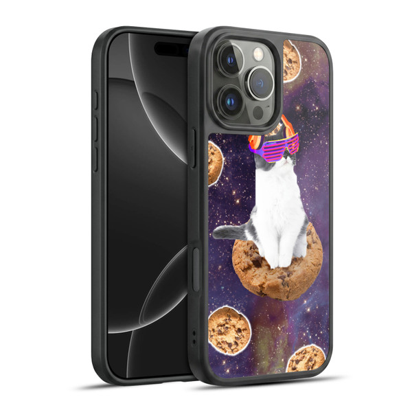 Random Galaxy Space Cat Dream Cookie Galaxy Gel Armour Case For Apple iPhone 16 Pro Max