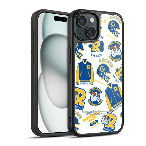 Riverdale Graphics 2 Bulldogs & Vixens Pattern Gel Armour Case For Apple iPhone 15