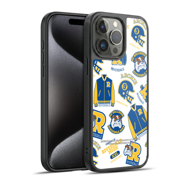 Riverdale Graphics 2 Bulldogs & Vixens Pattern Gel Armour Case For Apple iPhone 15 Pro Max