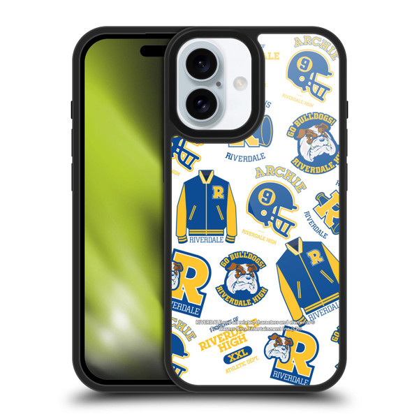 Riverdale Graphics 2 Bulldogs & Vixens Pattern Gel Armour Case For Apple iPhone 16