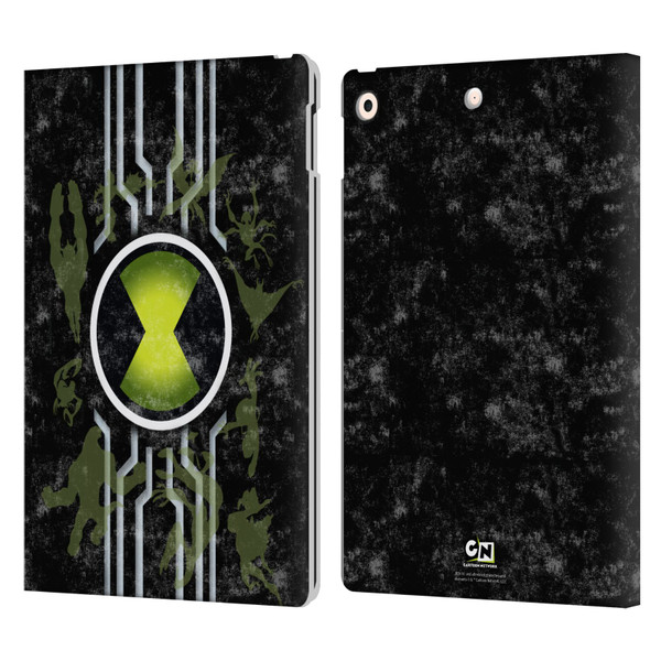 Ben 10: Alien Force Graphics Omnitrix Leather Book Wallet Case Cover For Apple iPad 10.2 2019/2020/2021