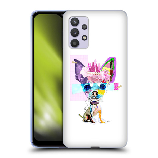 Michel Keck Animal Collage Chihuahua Soft Gel Case for Samsung Galaxy A32 5G / M32 5G (2021)