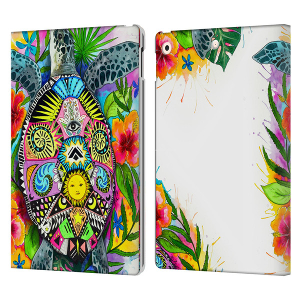 Pixie Cold Animals Turtle Life Leather Book Wallet Case Cover For Apple iPad 10.2 2019/2020/2021