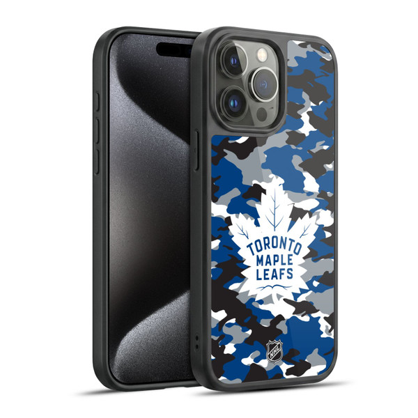 NHL Toronto Maple Leafs Camouflage Gel Armour Case For Apple iPhone 15 Pro Max