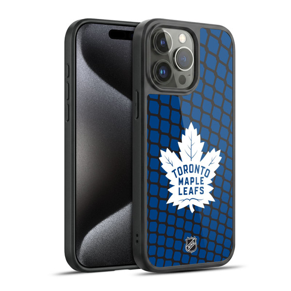 NHL Toronto Maple Leafs Net Pattern Gel Armour Case For Apple iPhone 15 Pro Max