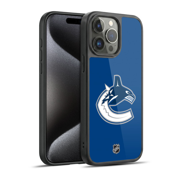 NHL Vancouver Canucks Plain Gel Armour Case For Apple iPhone 15 Pro Max