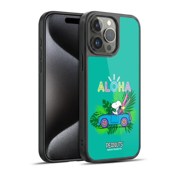 Peanuts Snoopy Aloha Disco Tropical Surf Gel Armour Case For Apple iPhone 15 Pro Max
