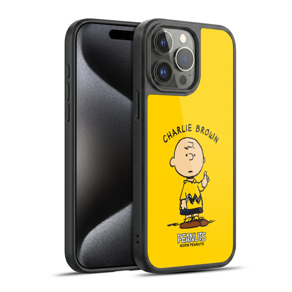 Peanuts Characters Charlie Brown Gel Armour Case For Apple iPhone 15 Pro Max
