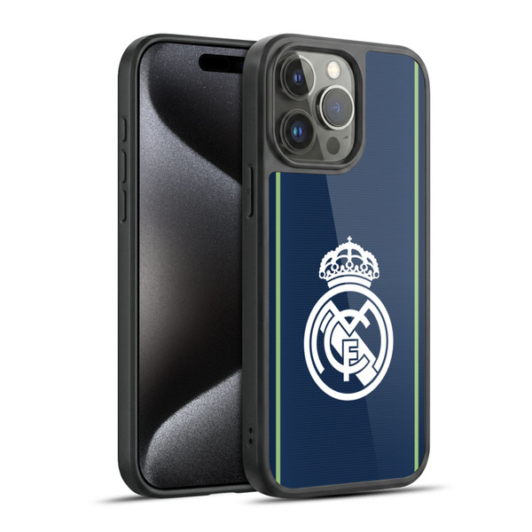 Real Madrid CF Badge Dark Blue Gel Armour Case For Apple iPhone 15 Pro Max