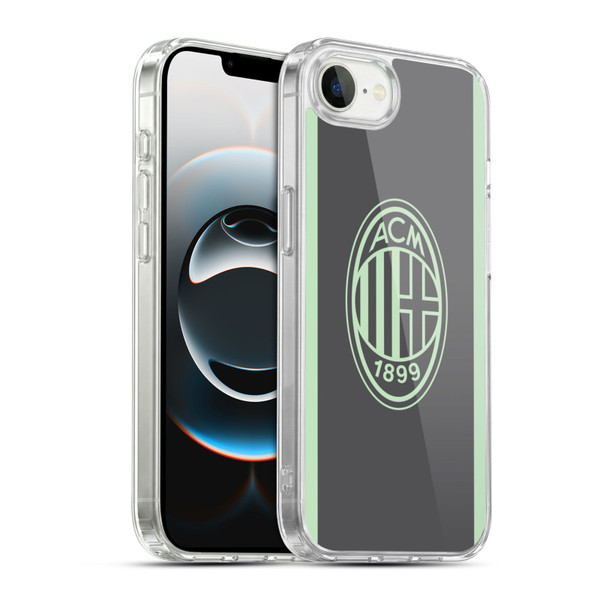 AC Milan 2024/25 Crest Kit Third Soft Gel Case for Apple iPhone 16e / Apple iPhone 17e & MagSafe