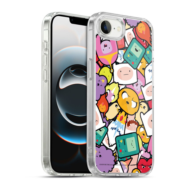 Adventure Time Graphics Pattern Soft Gel Case for Apple iPhone 16e / Apple iPhone 17e & MagSafe