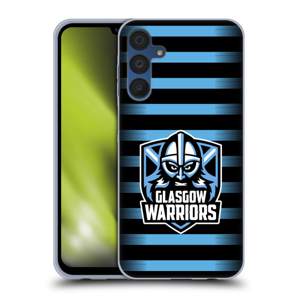 Glasgow Warriors Logo 2 Stripes Soft Gel Case for Samsung Galaxy A15 & MagSafe